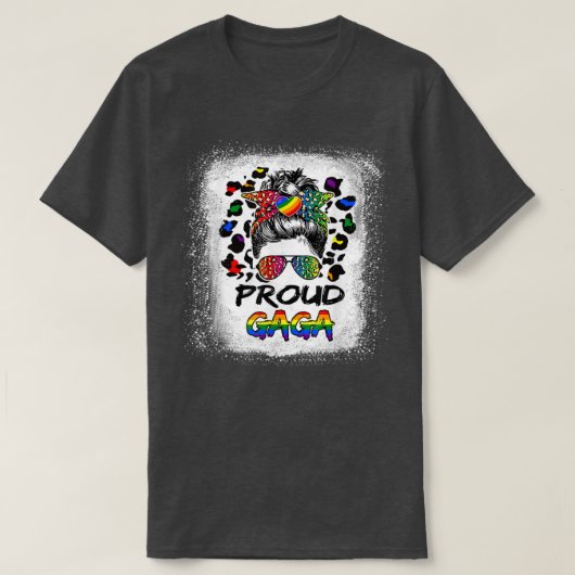 Bleichleopard Stolz Gaga LGBTQ Stolz Monat Matte T-Shirt (Design vorne)