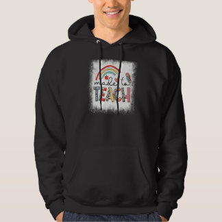 Bleichte, die gemacht wurden, um den Rainbow-Lehre Hoodie