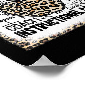 Bleichte Leopard-Gebrauchsanweisung Typografie Te Poster (Ecke)