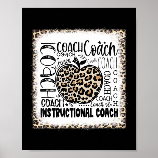 Bleichte Leopard-Gebrauchsanweisung Typografie Te Poster (Vorne)
