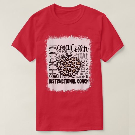 Bleichte Leopard-Gebrauchsanweisung Typografie Te T-Shirt (Design vorne)