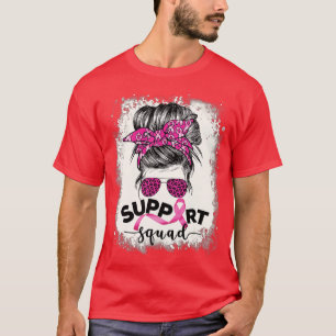 Bleichte rosa Multifunktionsleisten-Unterstützung T-Shirt