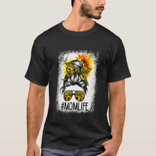 bleichte Sonnenblumen Mama T-Shirts für den Mutter