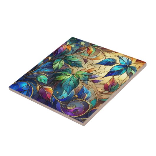 Bleifarbglas-Look Fliese (Seite)