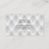 Bleifreies weißes Polstermaterial Visitenkarte (Rückseite)