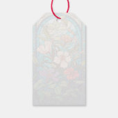 Bleiglas-Blumenbogen Art Nouveau Geschenkanhänger (Rückseite)