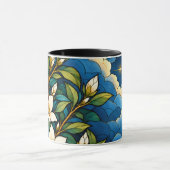 Bleiglas-Botanik-Blumenmuster Tasse (Zentrum)