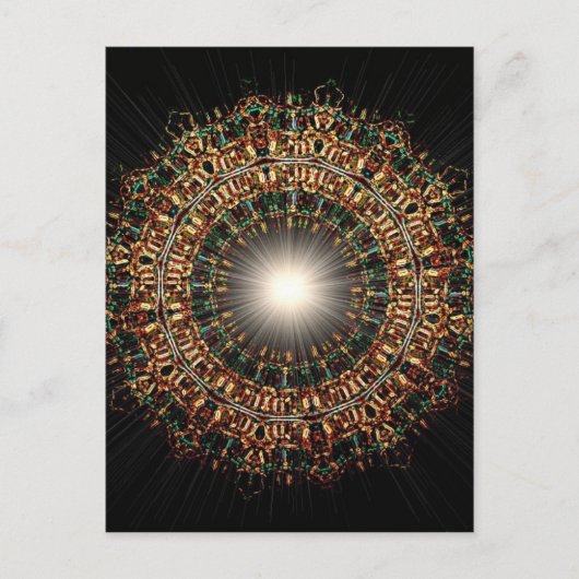 Bleiglas Burst Postkarte (Vorderseite)
