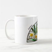 Bleiglas-Geburtsblume Dezember Narzisse   Kaffeetasse (Links)