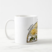 Bleiglas-Geburtsblume November Chrysantheme Kaffeetasse (Links)