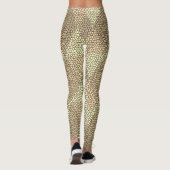 Bleiglas Gold Diamantmuster Leggings (Rückseite)