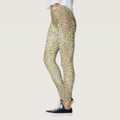 Bleiglas Gold Diamantmuster Leggings (Links)