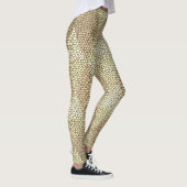 Bleiglas Gold Diamantmuster Leggings (Rechts)