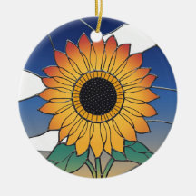 Bleiglas-Kunst, Sonnenblume Bleiglas