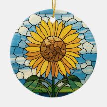 Bleiglas-Kunst, Sonnenblume Bleiglas