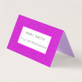 Bleiglas Pink Visitenkarten (Vorderseite)