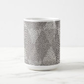 Bleiglas Silber Diamantmuster Kaffeetasse (Mittel)