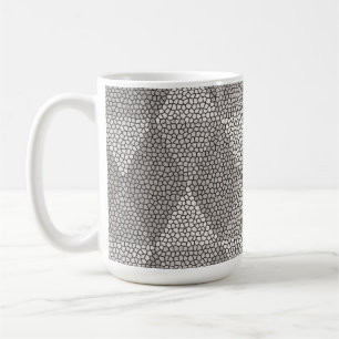 Bleiglas Silber Diamantmuster Kaffeetasse