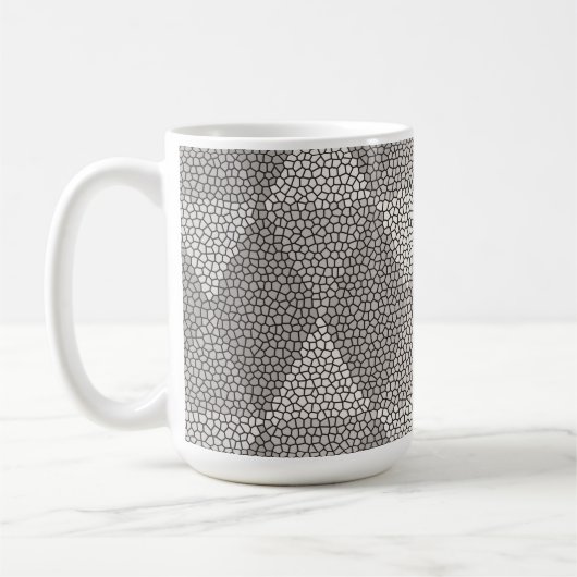 Bleiglas Silber Diamantmuster Kaffeetasse (Links)