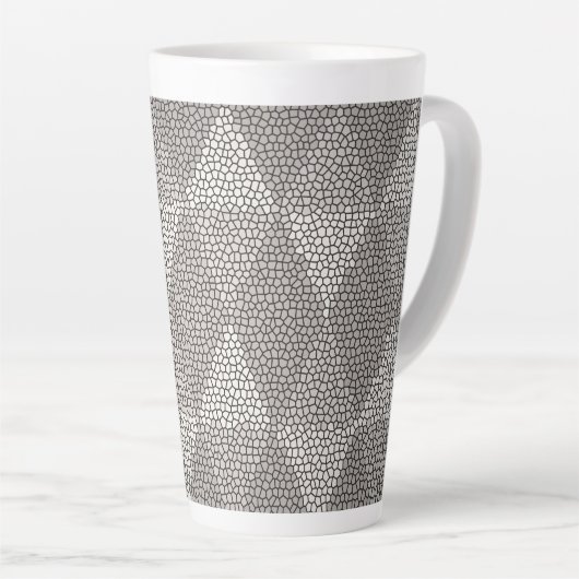Bleiglas-Silber-Diamantmuster Milchtasse (Rechte Ecke)