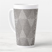 Bleiglas-Silber-Diamantmuster Milchtasse (Linke Ecke)