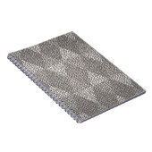 Bleiglas Silber Diamantmuster Notizblock (Rechte Seite)