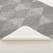 Bleiglas-Silber-Diamantmuster Sherpadecke (3/4)