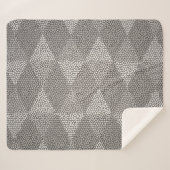 Bleiglas-Silber-Diamantmuster Sherpadecke (Vorderseite (Horizontal))