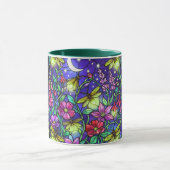 Bleiglas-Stil Blumen Biene Kaffee Tasse (Zentrum)