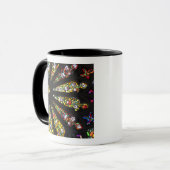 Bleiglasdetail 2 tasse (Vorderseite Links)