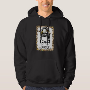 Bleihter Volleyball Coach Girl Messy Bun Game Day Hoodie