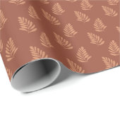 Bleimuster auf warmbraunem Hintergrund, Geschenkpapier (Rolleneckpunkt)