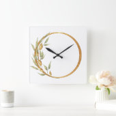 Bleiring-Uhr Quadratische Wanduhr (Zuhause)