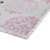 Bleirosa Damast Schneidebrett (Ecke)