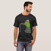 Bleistift Angler Fisch Angeln T-Shirt (Vorne ganz)