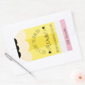 Bleistift: Beginnen wir das Jahr, in dem wir Gesch Rechteckiger Aufkleber (Umschlag)