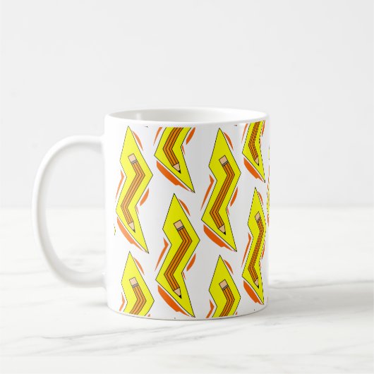 Bleistift-Blitzschlag Kaffeetasse (Links)