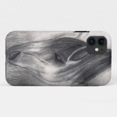 Bleistift, der - weiden lassendes Pferd zeichnet Case-Mate iPhone Hülle (Rückseite (Horizontal))