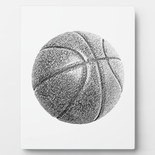 Bleistift-Effekt Basketball Fotoplatte (Vorderseite)