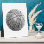 Bleistift-Effekt Basketball Fotoplatte (Seite)