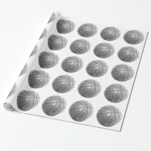Bleistift-Effekt Basketball Geschenkpapier