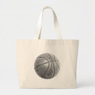 Bleistift-Effekt Basketball Jumbo Stoffbeutel