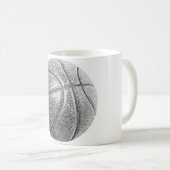 Bleistift-Effekt Basketball Kaffeetasse (VorderseiteRechts)