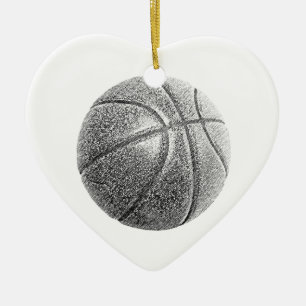 Bleistift-Effekt Basketball Keramikornament