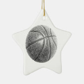 Bleistift-Effekt Basketball Keramikornament (Rechts)