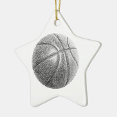 Bleistift-Effekt Basketball Keramikornament (Links)