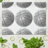 Bleistift-Effekt Basketball Küchentuch (Gefaltet)