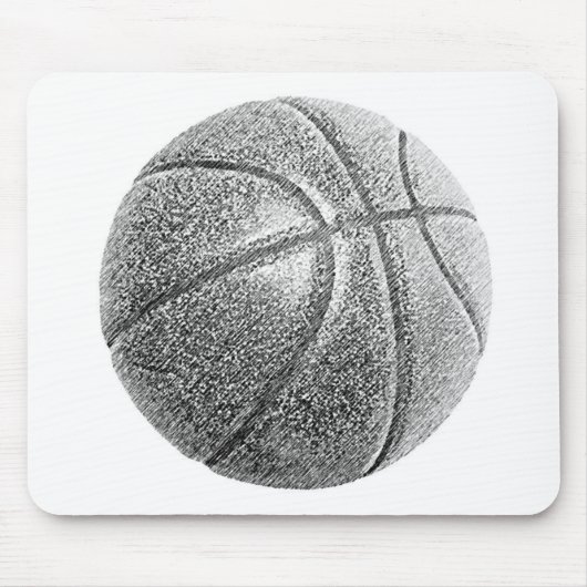 Bleistift-Effekt Basketball Mousepad (Vorne)