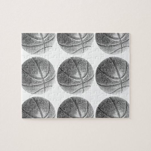 Bleistift-Effekt Basketball Puzzle (Horizontal)