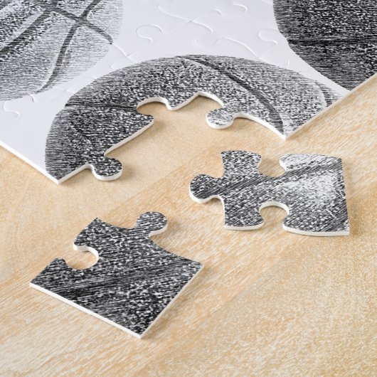 Bleistift-Effekt Basketball Puzzle (Seite)